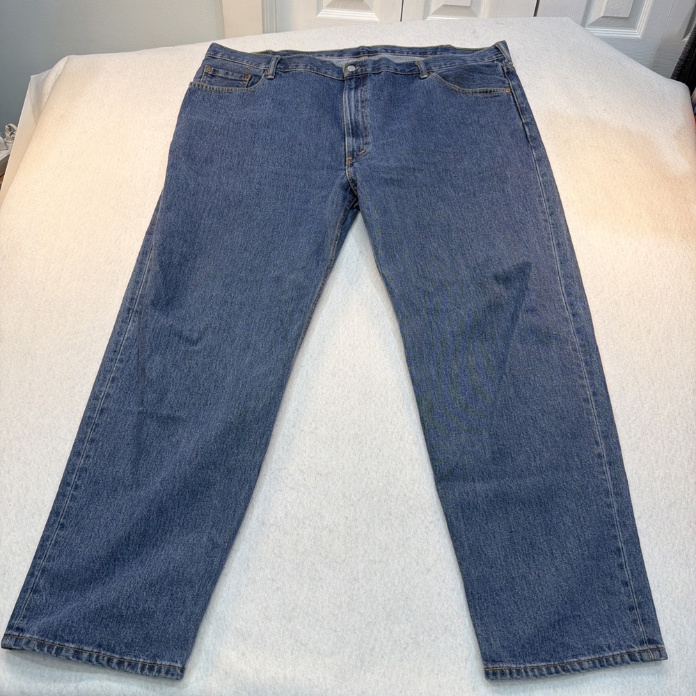 LEVI'S 550 Mens Jeans 50x31 Relaxed Fit Medium Wash 100% Cotton EUC Casual Outdo